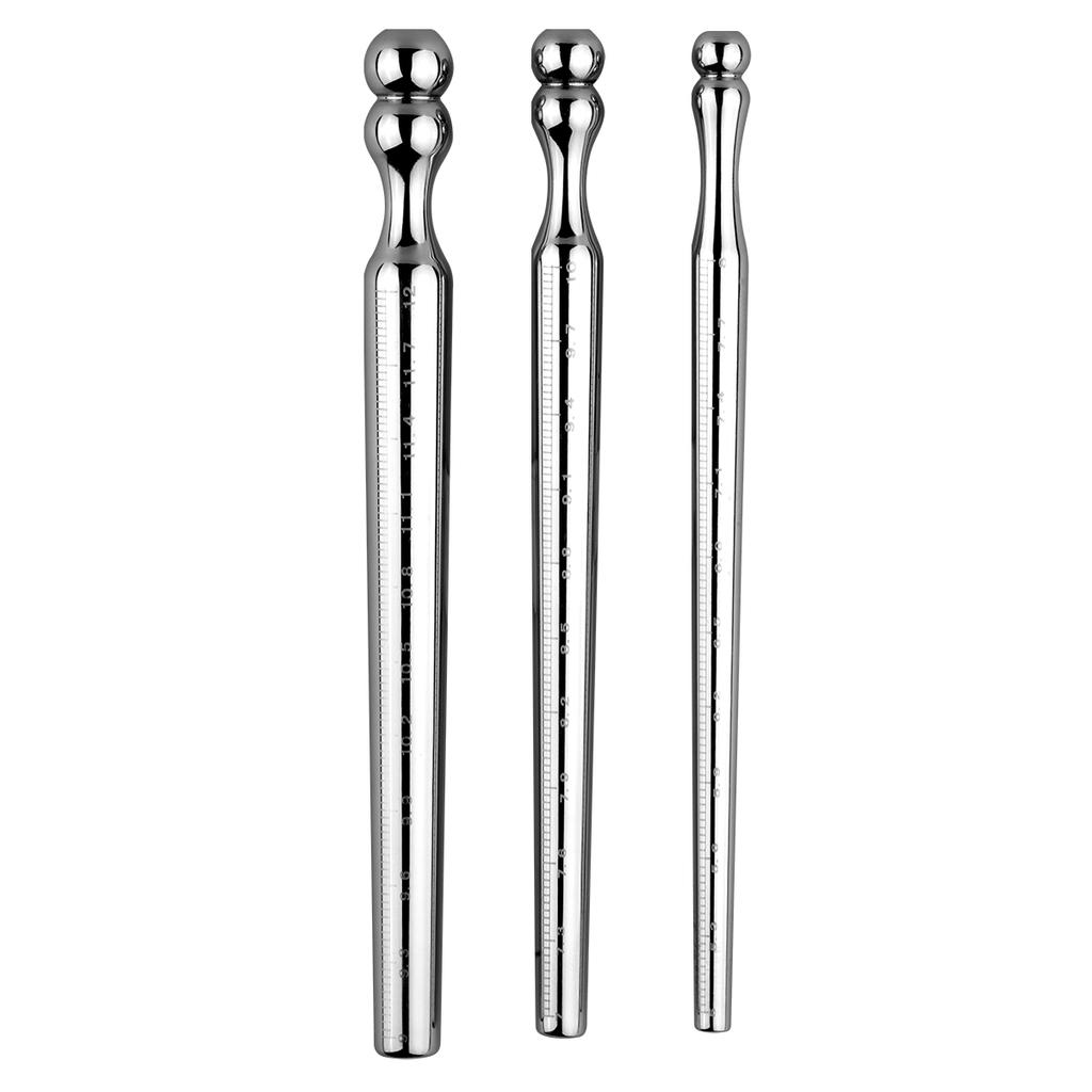 1PCS Metal Urethral Probe Measuring Urethral Size Urethral Dilatation Masturbation Penis Head Male Urethral Rod Adult Sex Toys