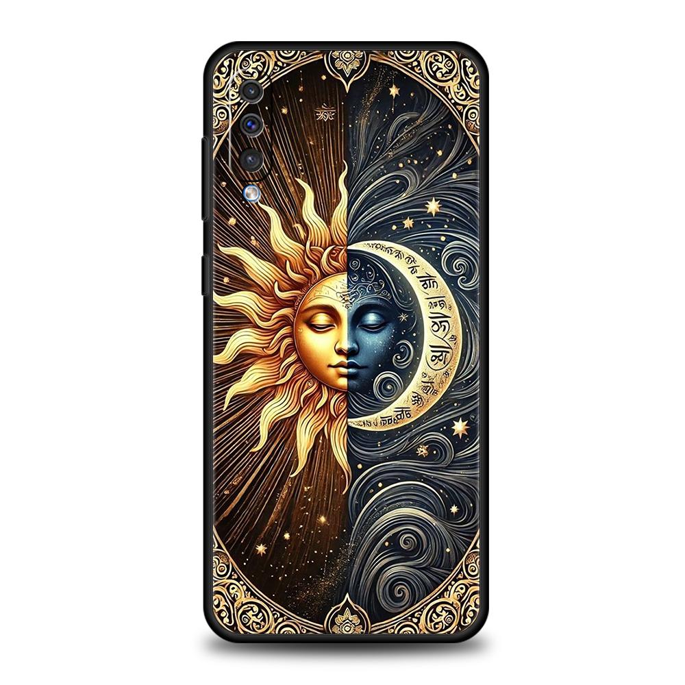 

Sun Moon Stars Phone Case for Samsung Galaxy A54 A42 A34 A24 A22 A16 A14 A12 A02 A03 A70 A50 A40 A30 A20 5G Soft TPU Shell Capas Samsung A50