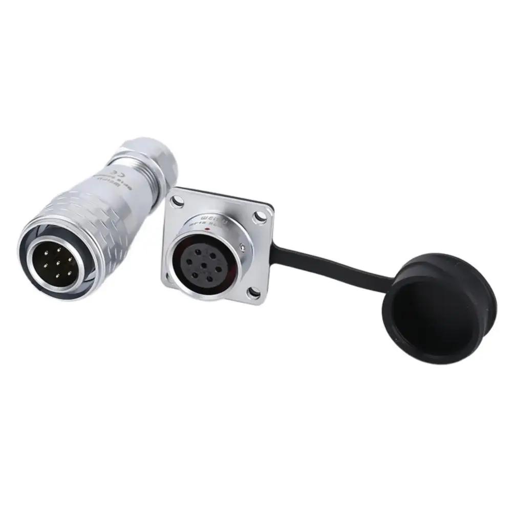 WEIPU SF16 SF1610 SF1613 M16 Waterproof Connector IP67 Power Electrical Adapter Panel Mount PCB Soldering 2 3 4  5 7 9Pin 10Pin