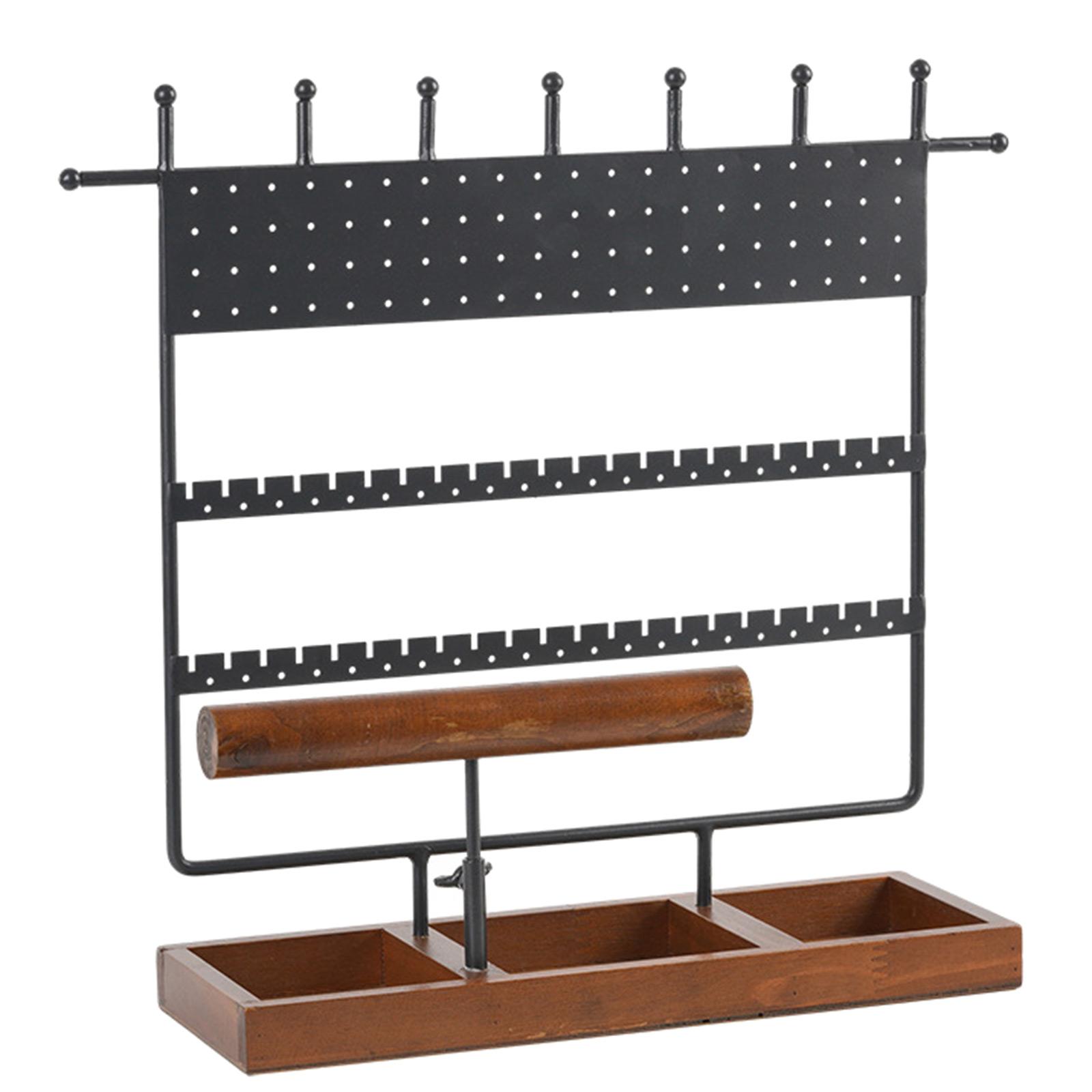 

Элегантный органайзер для ювелирных изделий, функциональный держатель для ювелирных изделий, модные полки для розничной и оптовой торговли чёрный