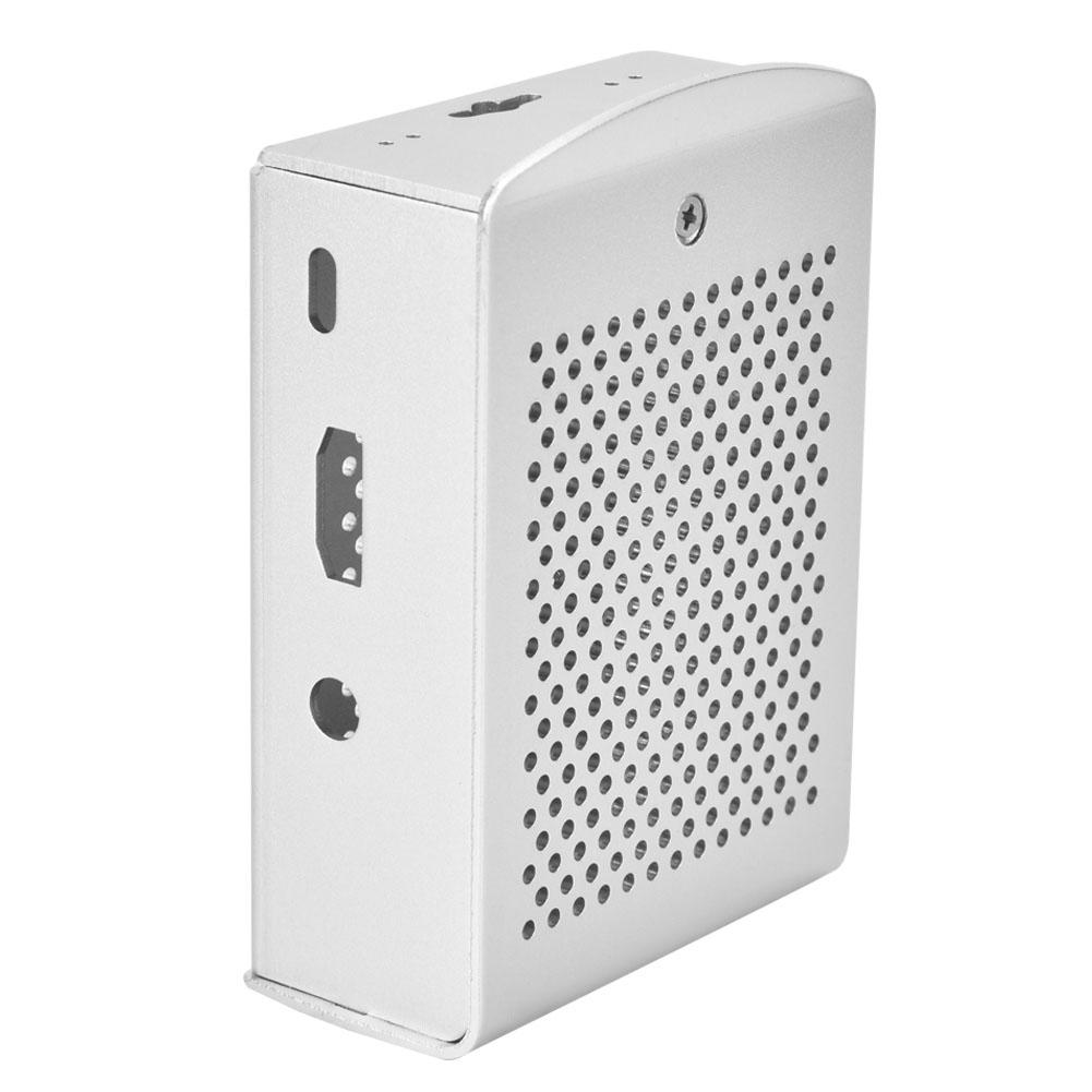 Aluminium Alloy Case with Cooling Bracket Fit for Raspberry Pi 3 Model B B+(Silver)