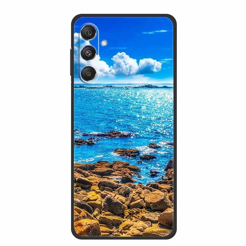 Phone Case For Samsung Galaxy S25 FE Plus Case Black Silicone TPU Soft Back Cover For Samsung M36 A17 5G Case A 17 Coque Shell