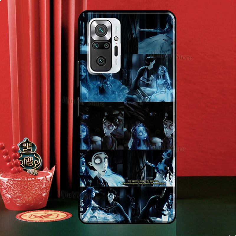 Halloween Corpse Bride Phone Case For Xiaomi Redmi Note 10 11 8 9 Pro 8T 9S 10S 11S Redmi 10 9T 9A 9C Soft Cover