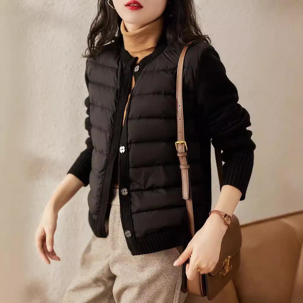 

Хлопковая одежда женская одежда осень и зима новая мода тонкий V-образный вырез теплая куртка прилив S