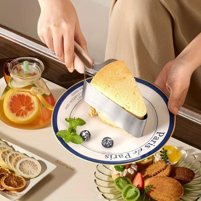 Triangular Stainless Steel Cake Slicer Dessert Shop Cutter Fudge Dessert Slicing Processing Easy To Clean Birthday Kitchen Tools