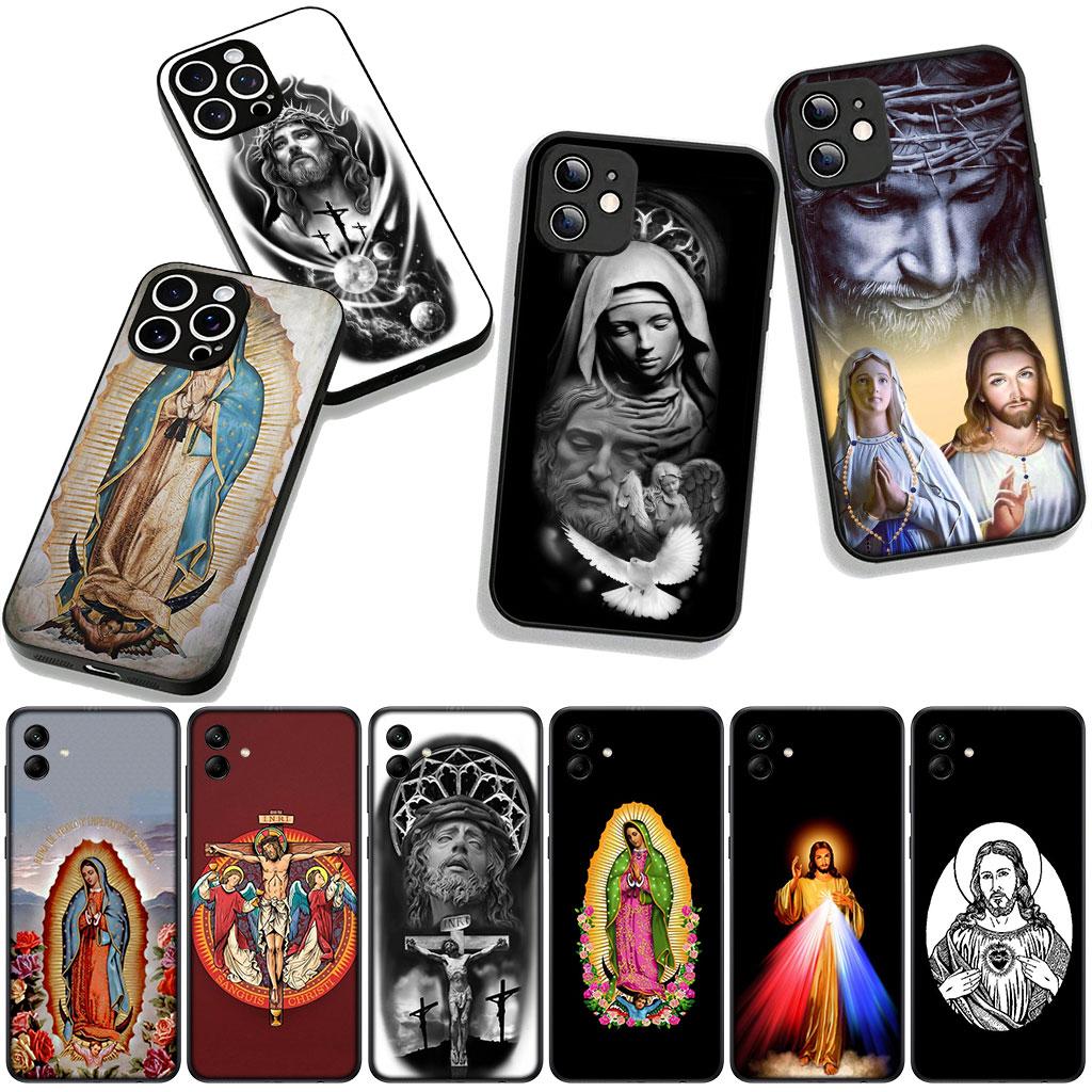 Virgen de Guadalupe Jesus Christ Phone Cover Case for Apple iPhone 16 15 14 Plus 13 12 Mini 17 Pro Max + ProMax 16E Air 16+