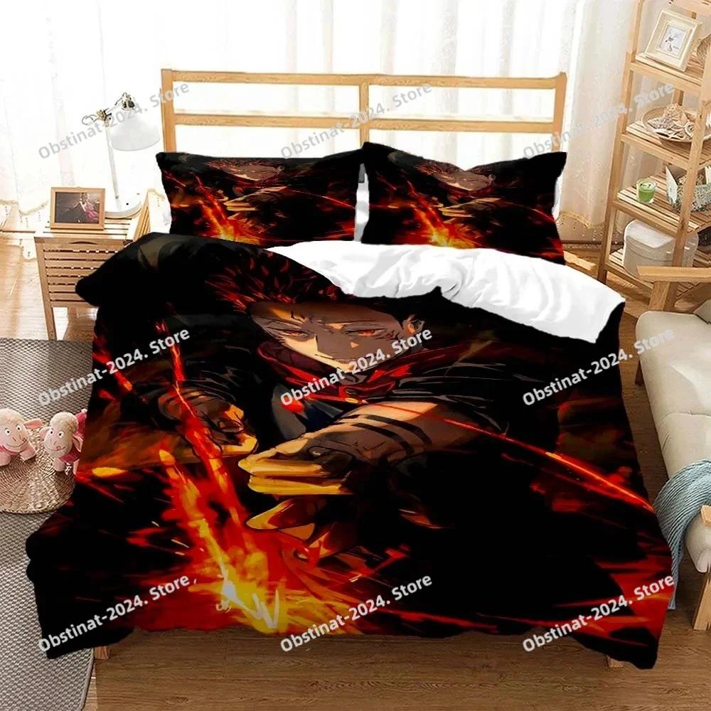 3D Anime Jujutsu Kaisen Gojo Satoru Bedding Set Print With Pillowcase Bed Duvet Cover Soft Single Double Queen Super King Size