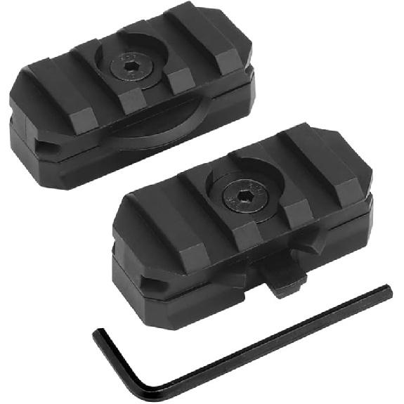 2Pcs Rotation 360 Degrees Helmet Side Rail Mount Adapter Adjustable ARC Guide for 19mm Picany Slot Tactical Fast Helmet Accessories