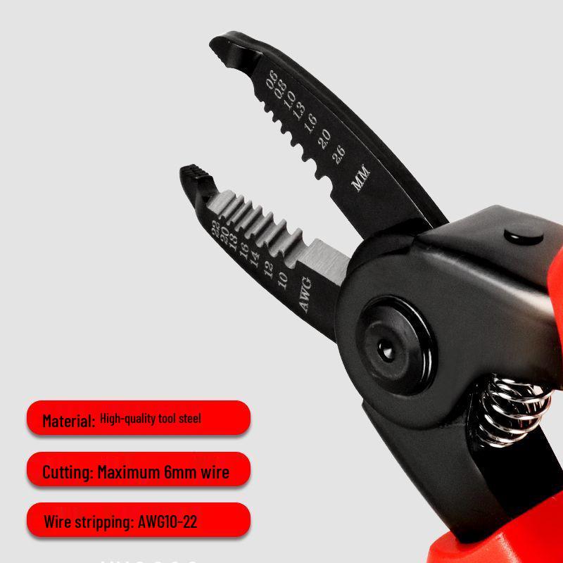 Multifunktionales 7-teiliges Zangen-Set mit austauschbaren Köpfen - Fünf-in-Eins Kombinationszange für Elektriker und Haushalt.