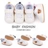 Baby Shoes Cute Bear Sneaker Spring and Autumn Style High Quality PU and TPR Sole Anti-slip 0-9-18 Month Toddler Walking BMB3134