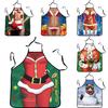 Waterproof Polyester Nosleeve Apron With 3d Cartoon Characters For Couples Cooking And Bbq