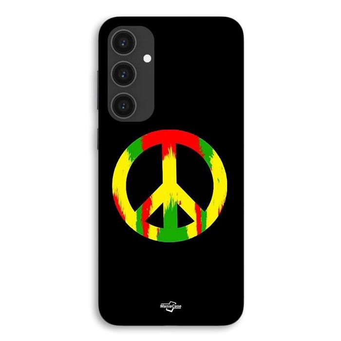 Coque de téléphone - MANIACASE - Samsung Galaxy S25 - Silicone TPU - Souple - Peace and love coloré