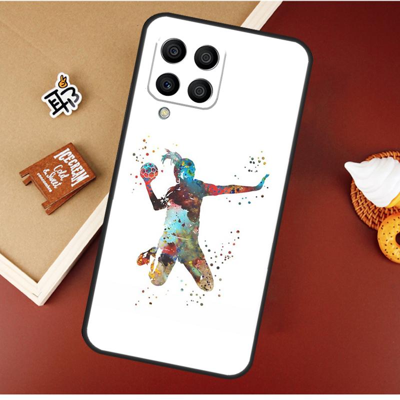 Stylish Playing Handball Case For Samsung Galaxy M21 M20 M23 M31 M11 M54 M14 M34 M13 M52 M32 M12 M16 M36 M56 M15 M55