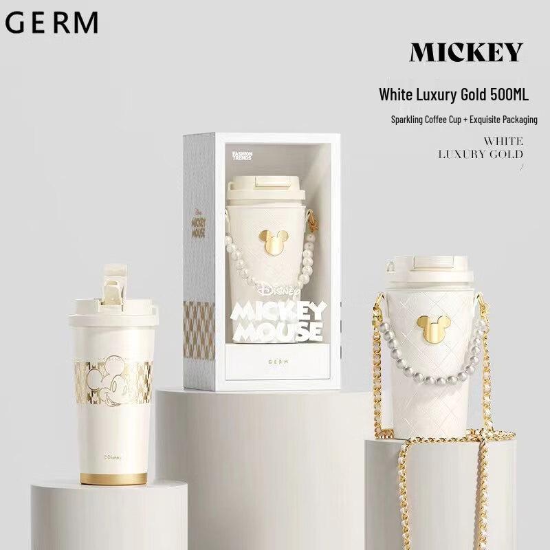 Germ Disney Mickey Shimmer Insulated Coffee Cup with Straw