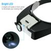 Auto Retractable Head  LED Headband Magnifier Illuminated Visor Glasses Loupe Illuminated Visor Glasses Loupe LED