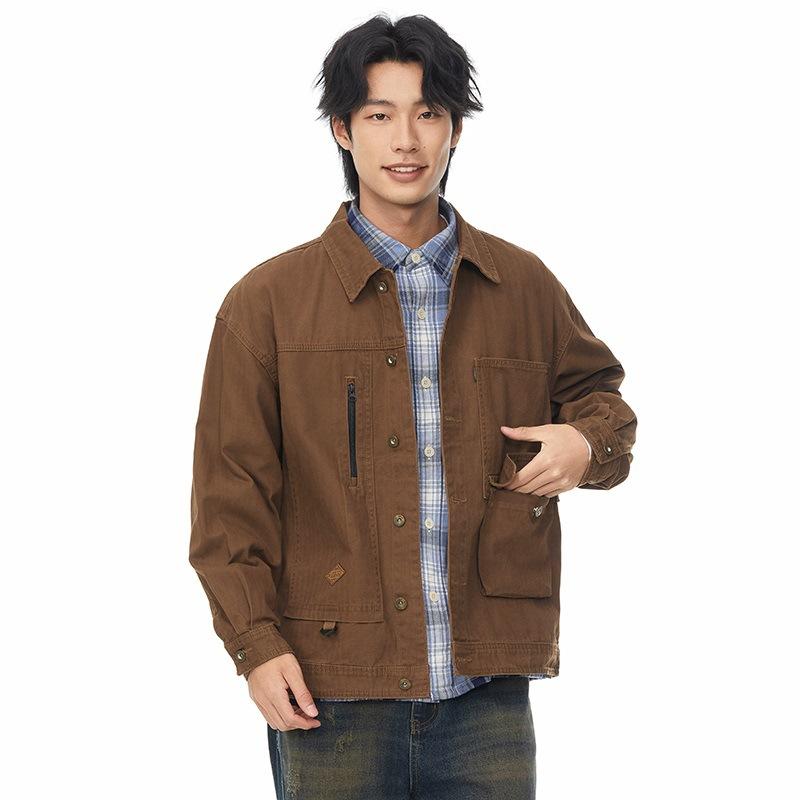 Retro Work Jacket Men's Loose Jacket Men's Outerwear