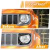 Car Front Grille Headlight Lamp Decoration Cover for Jeep Renegade 2019 2020 2021 2022 2023 2024 Lamp Hoods Exterior Accessories