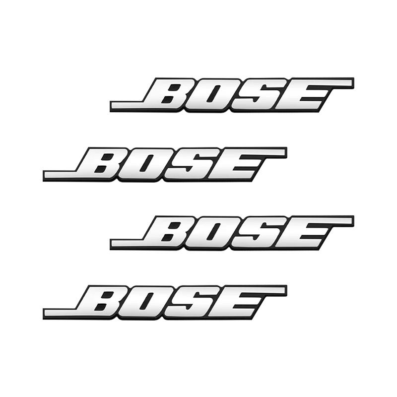 BOSE Letter Logo Badge aluminum 3D car audio stickers For bmw Dacia Alfa Romeo Lada Skoda Hyundai Infiniti Volvo Jaguar
