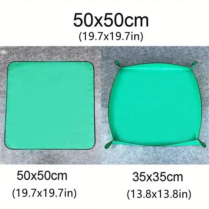 

1 шт. Коврик для посадки ПЭ садовый коврик для горшков DIY складной водонепроницаемый коврик для пересадки цветов и растений для садовых инструментов, 19.69/25.