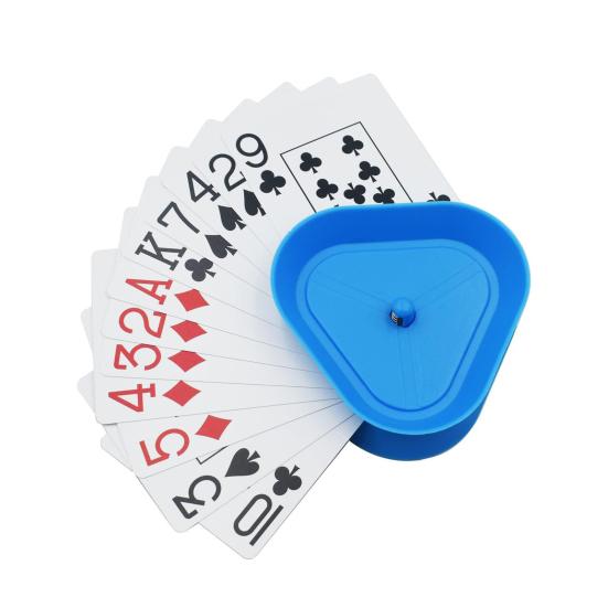 4Pcs Triangle Poker Card Holder Little Hands Kids Seniors Arthritis Hands-Free Paper Cards