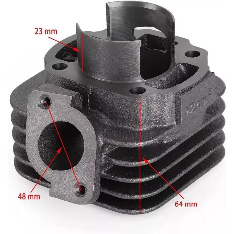 47mm Motorcycle Engine Cylinder 90CC Head Piston Kit Set Motor For Honda Sportrax TRX 90 Jialing JH90 CT90 Motoblock ATV Parts