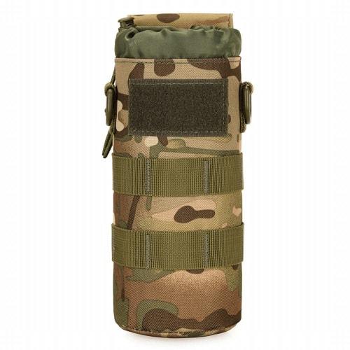 PHOENIX IKKI 300ml-650ml Bottle Compatible Foldable Portable Molle Compatible Water Bottle Pouch, Water Bottle Holder, Handy Pouch, CP Camouflage