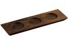 Yamako Ash Three-Hole Plate, Brown, 32445