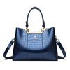 Luxury Crocodile Pattern Handbag Women Large Capacity Shoulder Ba PU Leather Top-handle Bag Brands Crossbody Totes Sac A Main