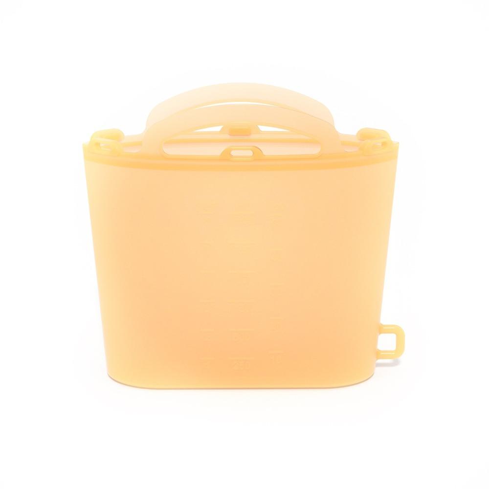 Reusable Food Storage Bags 1500ml Ziploc Bags BPA Free Freezer Bags Kitchen Supplies жёлтый