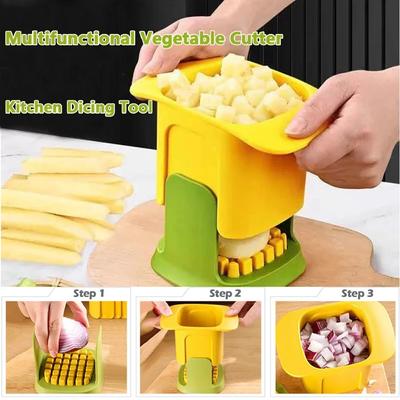Vegetable Chopper, French Fries, Cutter, Household, Hand Pressure, Onion, Dicer, Cucumber, Potato, Fruit, Slicer, Kitchen Tools