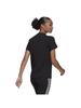 Adidas Short Sleeve Essentials Printed Logo Cotton Short Sleeve QU658 T-Shirt T-Shirt Women's Black/White (HD9328) J/L