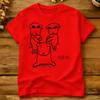 Three Stick Figure Dog Funny Meme T Shirt Ganadi Fashion Tshirts Short Sleeve Vintage Tshirt Summer Cotton Plus Size Tees