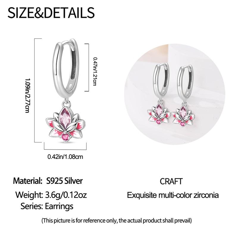Pendientes originales de plata de ley 925 de cobre con forma de margarita y tulipán para mujer 2025 Pendientes de botón Pendientes de flor Aniversario Circonita Regalo