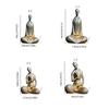 Outdoor Sitting Buddhism Statue Meditating Carving Statue Buddhism Sculpture for Peaceful Home and Garden Decoration