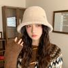 Winter Hat Women's Fleece Thickened Bucket Hat Warm Fashion Bucket Hat Windproof Basin Hat