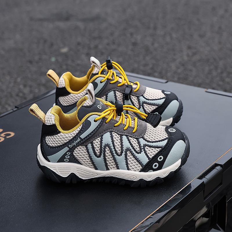 Kids' 2026 Spring/Autumn Stylish Mesh Sneakers for Boys and Girls - Lightweight, Breathable, Trendy Hiking Shoes for All Activities