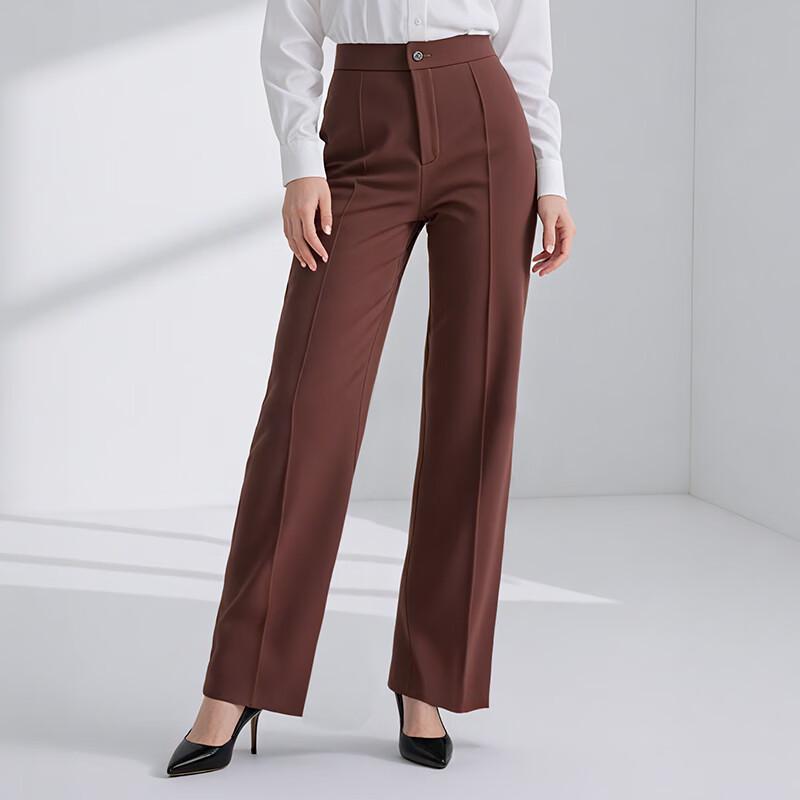Teluoman Machine Washable Wrinkle-Free Formal Trousers