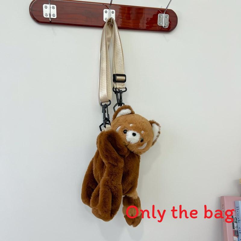 

Плюшевая Панда Маленькая Сумочка Кукла с Наушниками Енот Сумка через Плечо Подарок StyleC