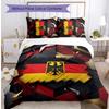 Belgium Football Printed Bedding 3 Piece Set Cozy Breathable Bed Cover Set As Housewarming Holiday Gift