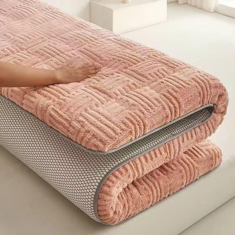Lambswool mattress, home soft mattress, bedroom mattress pad, winter thickened warm milk fleece mattress
