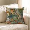 Wildblume Wildwiese Hirsch Ente Kissen Geschenk Heim Büro Dekoration Schlafzimmer Sofa Auto Kissenbezug Hülle 45x45