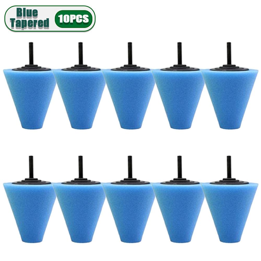 1-10PCS Car Hub Polishing Sponge Conical Grinding Wheel Metal Plastic Auto Rim Cleaner Car Polishing Tool Accessories