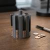 Space Saving Car Coin Organizer 7 Slots Coin Storage Box Cylindrical Coin Holder  Vehicle Console