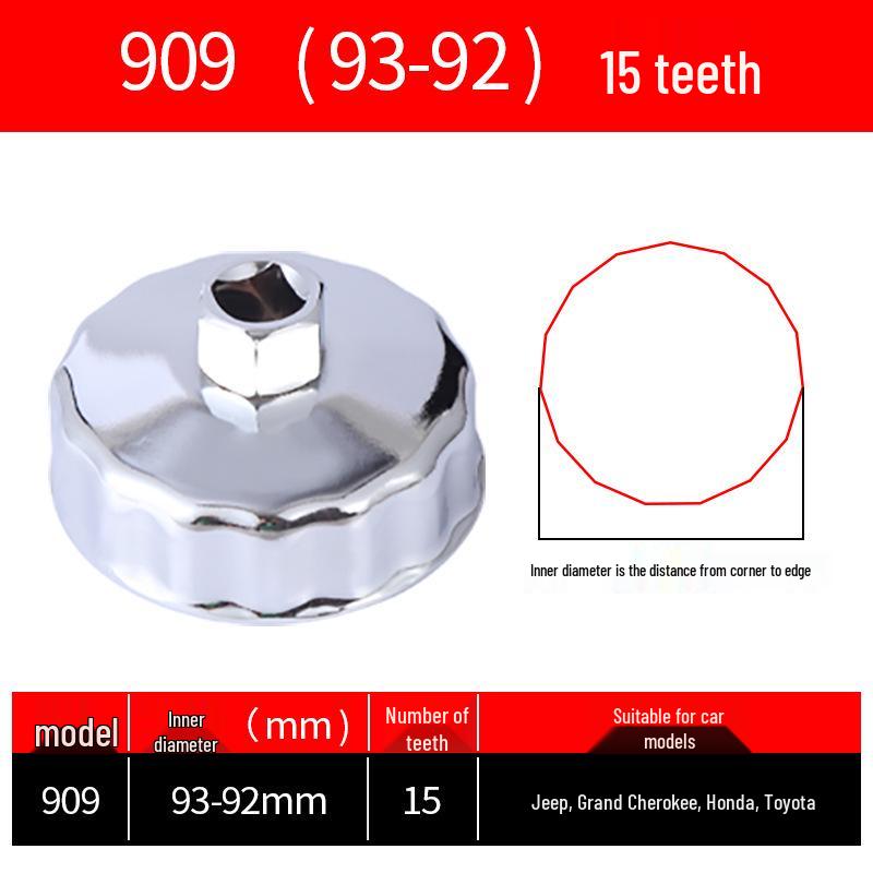 Cap-Style Oil Filter Wrench Tool for Easy Installation and Removal