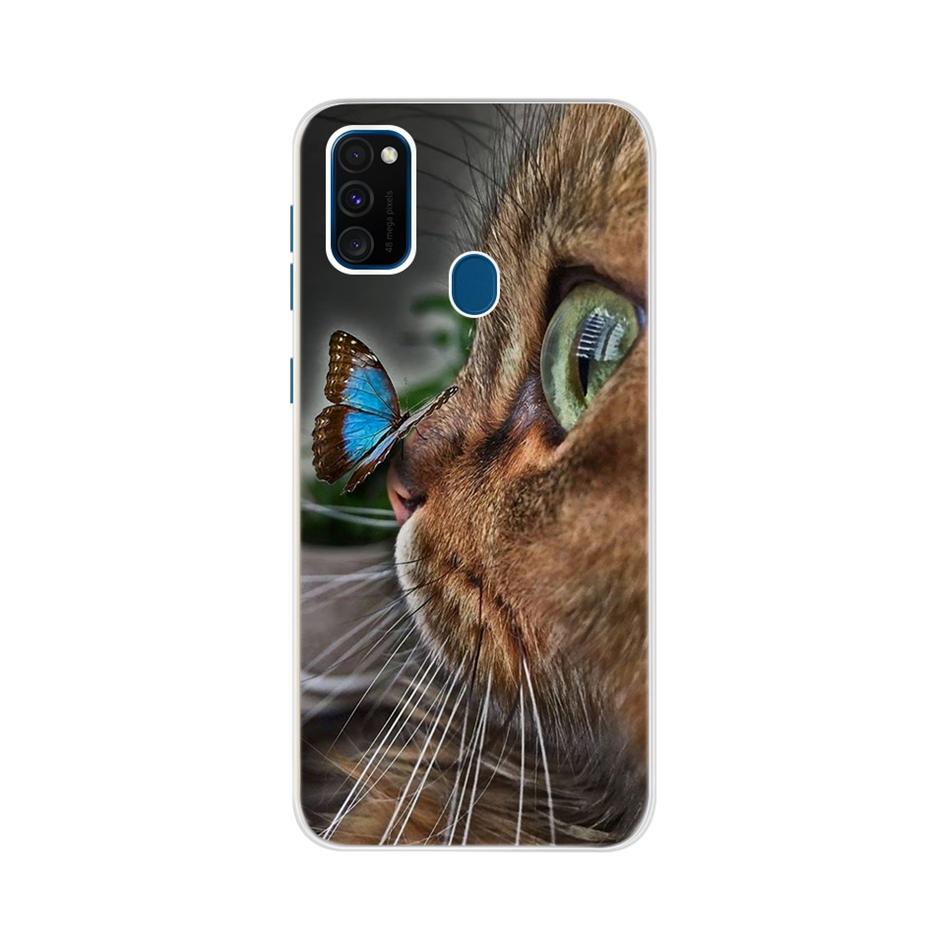 For Samsung Galaxy M21 Case Samsung M30s Soft Slim Cute Painted Phone Back Cover For Samsung M21 M 21 M215F Cases Bumper Fundas