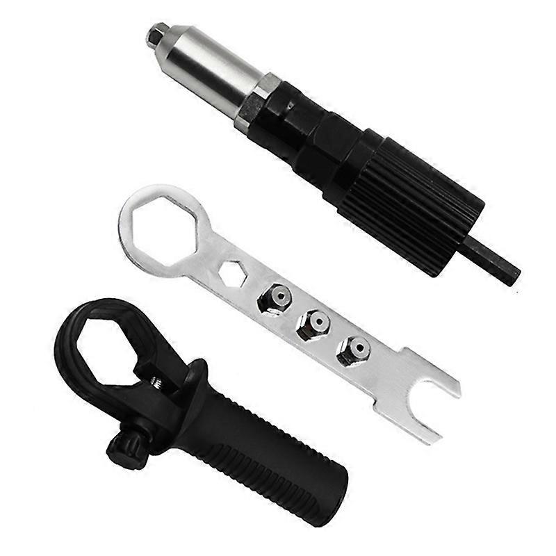 Elektrischer Nietmaschinen-Adapter Nietmuttern-Bohrer-Adapterkopf-Kit für elektrisches Nietbohrwerkzeug Neu