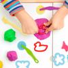 Kids Play Dough Tool Kit Color Clay Dough Animal Molds Mini Clay Tools Cutters Rolling Pins Plasticine Molds Clay Accessories