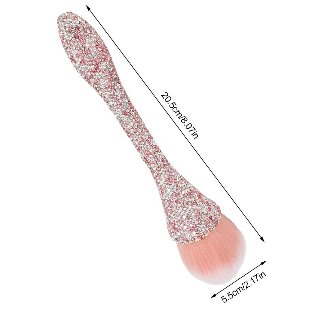 Soft Nylon Hair Nail Dust Cleansing Brush Loose Powder Brush  Daily Makeup Application