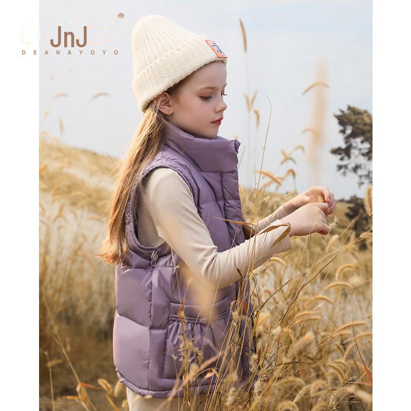 

Специальное предложение на зиму 2023 г.: Жилет для девочек Candy Color Down Vest - Новая детская верхняя одежда для больших детей 130 cm фиолетовый
