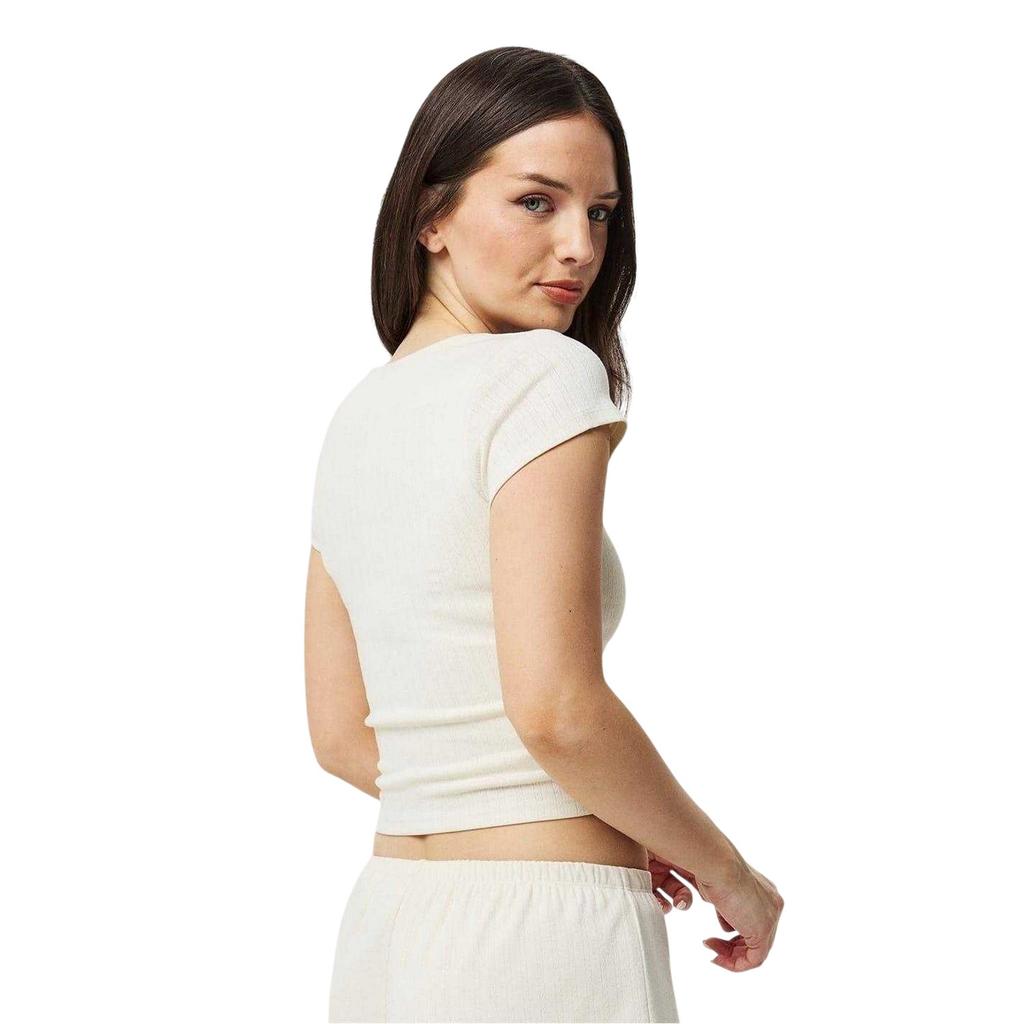 Jack Wills Womens/Ladies Cropped V Neck T-Shirt